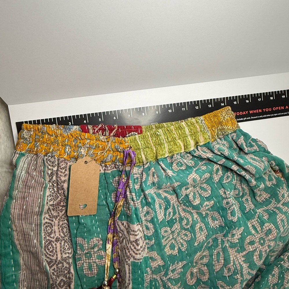 Kantha pants. Free size. NWT BOHO - Picture 6 of 11